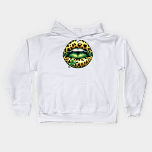 St Patrick Lips Kids Hoodie